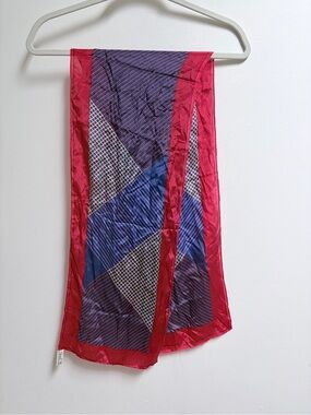 VTG Vera Neumann Oblong Geometric Print Silk Scarf